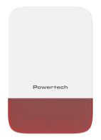 POWERTECH σειρήνα PT-1608 εξωτερικού χώρου IP65 433MHz 120dB 5000mAh κόκκινη