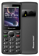 Powertech Κινητό Τηλέφωνο Sentry 4G Bar NC 2.4" Dual SIM Μαύρο