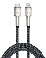 POWERTECH καλώδιο Lightning σε USB-C PTR-0200 PD 27W 480Mbps 1m μαύρο/γκρι