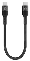 POWERTECH καλώδιο USB-C PTR-0204 PD 60W 480Mbps 25cm μαύρο