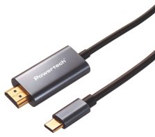 POWERTECH καλώδιο USB-C σε HDMI PTR-0209 4K/30Hz 10 Gbps 1m μαύρο