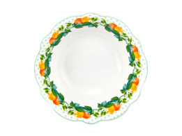 Casa Domani Μπολ 15x4.5cm Πράσινο Jardino Scallop -Πορσελάνη