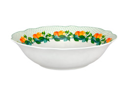 Casa Domani Σαλατιέρα 23x6.5cm Πράσινη Jardino Scallop Σε Συσκευασία Δώρου -Πορσελάνη