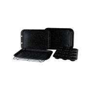 Royalty Line Σετ Σκεύη Ψησίματος και Ζαχαροπλαστικής με Επίστρωση Μαρμάρου 5 τμχ Royalty Line RL-5RB