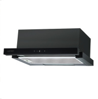 Gruppe Συρόμενος Απορροφητήρας 60cm Ammos Forte S-3003C-C05-M13-600 Μαύρος