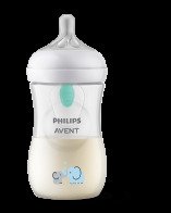 Philips Avent Μπιμπερό Natural Response με Airfree Vent 3-6 μηνών 260ml Νο3 ροή σχέδιο ελέφαντας