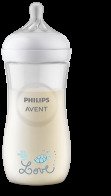 Philips Avent Μπιμπερό Natural Response 3 μηνών+  330ml Νο4 ροή σχέδιο Love