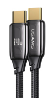 USAMS καλώδιο USB-C σε USB-C US-SJ580 240W PD 3.1 480Mbps 1.2m μαύρο