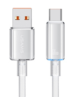 USAMS καλώδιο USB-C σε USB US-SJ658 66W 480Mbps 1.2m λευκό