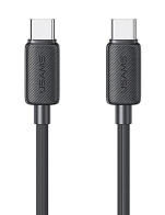 USAMS καλώδιο USB-C σε USB-C US-SJ691 60W 480Mbps 1m μαύρο