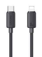USAMS καλώδιο Lightning σε USB-C US-SJ692 30W 480Mbps 1m μαύρο