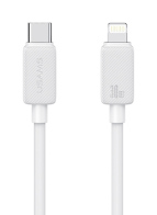 USAMS καλώδιο Lightning σε USB-C US-SJ692 30W 480Mbps 1m λευκό
