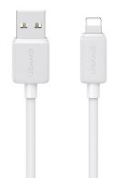 USAMS καλώδιο Lightning σε USB US-SJ694 2.4A 480Mbps 2m λευκό