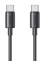 USAMS καλώδιο USB-C US-SJ711 60W 480Mbps 1m μαύρο