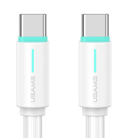USAMS καλώδιο USB-C US-SJ734 60W 480Mbps 1m λευκό