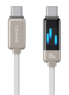 USAMS καλώδιο USB-C SJ744 100W 480Mbps 1.2m λευκό