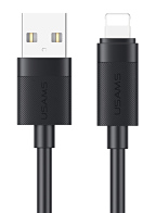 USAMS καλώδιο Lightning σε USB SJ778 2.4A 480Mbps 1m μαύρο
