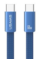 USAMS καλώδιο USB-C SJ783 60W 480Mbps flat 1.2m μπλε