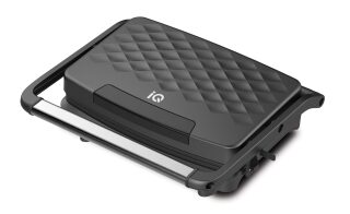 IQ Τοστιέρα για 2 Τοστ 750W Μαύρη
