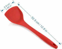 Σπάτουλα Ανοξείδωτη με επικάλυψη σιλικόνης Κόκκινη 32,5χ9,8 εκ.