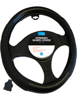 Simply Κάλυμμα Τιμονιού Δερμάτινο Μαύρο