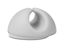 POWERTECH οργανωτές καλωδίων TIES-075 1 θέση Φ9mm λευκό 10τμχ