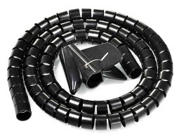 POWERTECH δεματικό καλωδίων TIES-083 πλαστικό Φ20mm 2m μαύρο