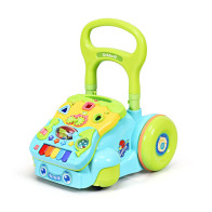 Costway Περπατούρα Δραστηριοτήτων με Μουσική 2 σε 1 35.5 x 43 x 46-53 cm Χρώματος Πράσινο Costway TY578528