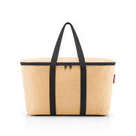 Reisenthel Θερμομονωτική Τσάντα Κρεμ Raffia Black 20lt -Coolerbag 44,5x24,5x25cm