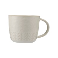 Κούπα 400ml Λευκή Chevron Waves Κεραμική Club Nordic Maxwell & Williams