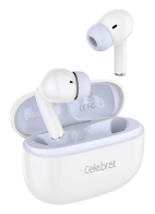 CELEBRAT earphones με θήκη φόρτισης W73 True Wireless 13mm 33/380mAh λευκά