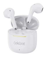 CELEBRAT earphones με θήκη φόρτισης W79 True Wireless 13mm 30/300mAh λευκά