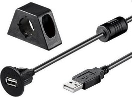 Ampire XUB200 Καλώδιο Επέκτασης USB 2.0 με Υποδοχή (200cm)