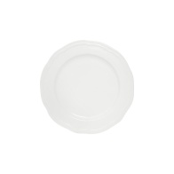 Casa Domani Πιάτο Φαγητού 27cm Λευκό Rim Florence Scallop -Πορσελάνη