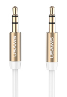 USAMS Καλώδιο Ήχου 3.5mm YP-01 AUX 1m Λευκό