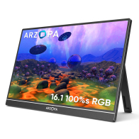 Arzopa Portable Monitor 16.1" FHD Black Z1C