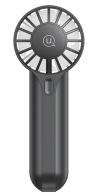 USAMS φορητός ανεμιστήρας ZB288 με 3 ταχύτητες 1200mAh μαύρος