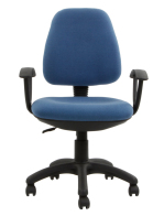 VELCO Καρέκλα Γραφείου με Μπράτσα Μπλε Velco