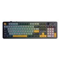 P/C AULA F108PRO GRAY/YELLOW REAPER SWITCH WIRELESS KEYBOARD