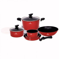 HomeVero Σετ Μαγειρικών Σκευών 17τμχ με Αποσπώμενα Χερούλια HV-1017R