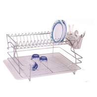 Cook-Shop Πιατοθήκη Μεγάλη Διπλή με Δίσκο 37Χ24Χ45 cm