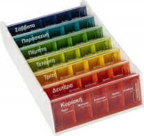 Anabox Εβδομαδιαία Θήκη Χαπιών σε Ασημί χρώμα