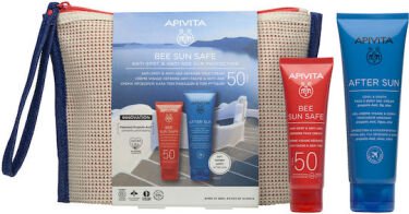 Apivita Bee Sun Safe Σετ με After Sun & Νεσεσέρ SPF50 3τμχ