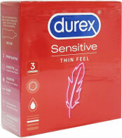 Durex Προφυλακτικά Sensitive 3τμχ 56mm