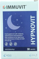 Leriva Pharma Immuvit Hypnovit Συμπλήρωμα για τον Ύπνο 30 κάψουλες