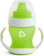 Munchkin Gentle First Cup Εκπαιδευτικό Μπιμπερό Πλαστικό με Λαβές Πράσινο Green Pastel για 4m+ 118ml