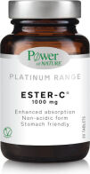 Power Of Nature Platinum Range Ester-C Βιταμίνη για Ενίσχυση του Ανοσοποιητικού, τo Δέρμα & Αντιοξειδωτική δράση 1000mg 30 ταμπλέτες