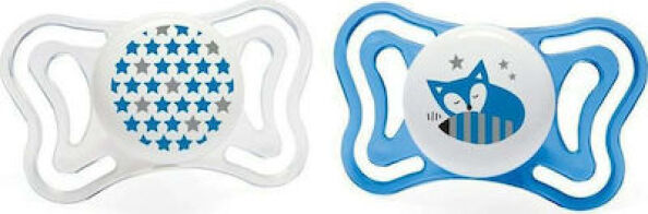 Chicco Ορθοδοντικές Πιπίλες Σιλικόνης για 2-6 μηνών με Θήκη 2τμχ