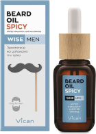 Vican Λάδι Περιποίησης για Γένια και Μουστάκι Wise Men Spicy 30ml