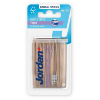 Jordan Οδοντογλυφίδες Sticks Double-ended Thin Fluor Mint 100 τμχ.